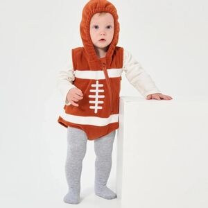 Football boy Outfit Romper Clothes Jumpsuit costume socks birthday